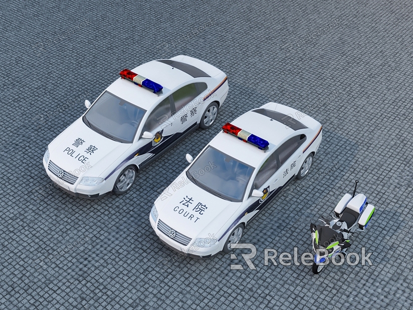 Modern Police Car model