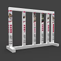 Photo Check-in Spot With White Frame Vertical Panels Photos And Chinese Characters