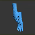 Blue Disposable Protective Gloves Designed for Medical Examination and Safety Use