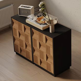 Modern Entrance Cabinet 3d model