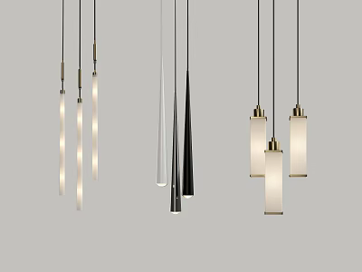 Modern Chandelier Simple Chandelier Combination 3d model