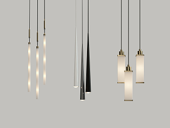 Modern Chandelier Simple Chandelier Combination 3d model