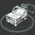 Commercial Cash Register Equipment With Keypad Display Screen And Credit Card Payment