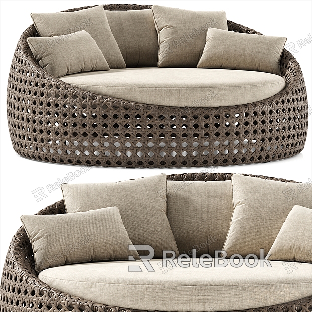 Rattan Sofa model