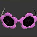 Cute Pink Flower Shaped Sunglasses Stylish Summer Fashion Accessory For Women