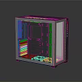 Modern mainframe chassis upscale chassis 3d model
