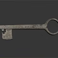 Unique Rustic Key Inspired Silver Jewelry Piece With Vintage Design