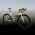 Cobe Yellow Road Bike With Drop Handlebar Black Wheels And Frame Details