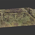 Detailed Colorful Terrain Model Featuring Undulating Landforms Mountain Ranges And Plains