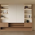 Middle Style Bookcase Bookshelf 3d model