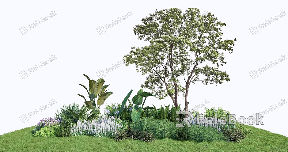 Modern Plant Plant Combination Flower Border Arbor and Shrub Combination model