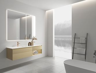 Modern bathroom cabinet 3d model