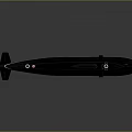 Modern Sleek Black Submarine With Detailed Hull And Tower Structure