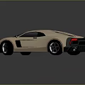 Golden Modern Sports Car With Sleek Aerodynamic Design Black Wheels And 3D Rendered Finish