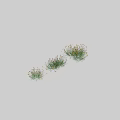 Decorative Ornament Set With Yellow Flowers And Green Grass Arrangements