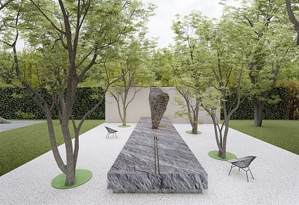 Modern Urban Sculpture 3d model