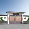 Chinese Gate 3d model