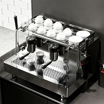 Modern coffee machine 3d model