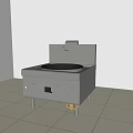 Commercial Stainless Steel Wok Stove With Control Panel For Restaurant Kitchen