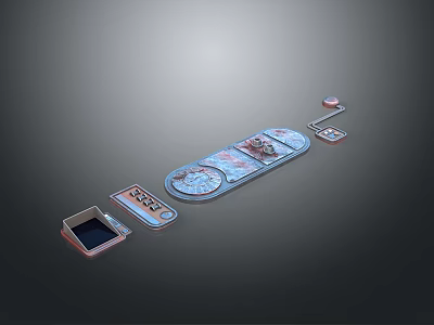 Modern Designed Household Items Including Decorative Trays And Storage Containers 3d model
