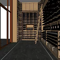 Wine Cellar Display Cabinet Wine Cellar Display Storage Cabinet Wine Cellar Display Wine Cellar Storage Wine Cellar Nakajima Valor Wine Storage Wine Cellar Refrigerator Wine Cellar Cold 3d model