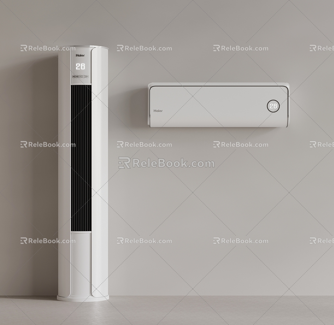 Air conditioner Vertical air conditioner Wall-mounted air conditioner 3d model