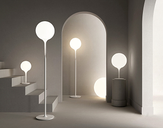 Modern lamp combination 3d model