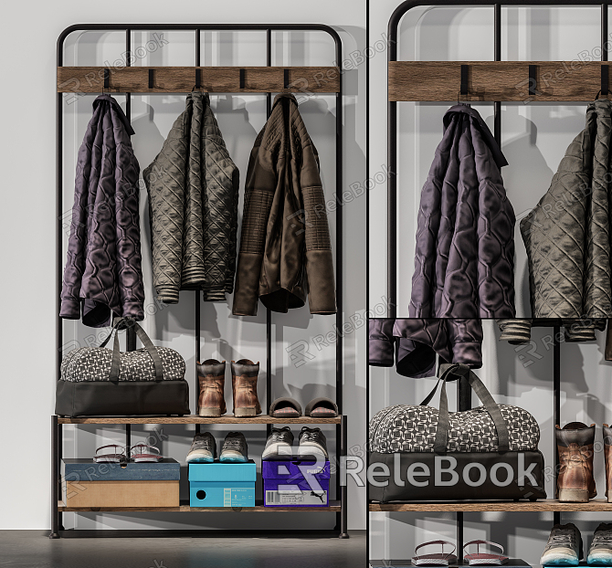 Industrial LOFT Wardrobe Wardrobe Clothes model