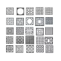 New Chinese-style cut-out window partition 3d model