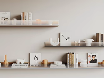 Modern wall shelf 3d model
