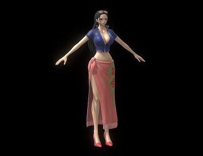 One Piece Nicole Robin Anime Character 3d model