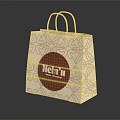 Stylish HeFu Paper Bag With Patterned Design And Sturdy Handles For Daily Life Use