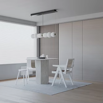 Modern table combination 3d model