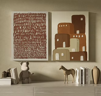 Quiet Wind Decorative Painting 3d model