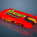 Reese's Peanut Butter Cups With Red Wrapper Chocolate And Peanut Butter Flavor