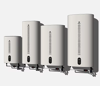 Modern water heater gas water heater combination 3d model