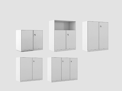 Modern file cabinet 3d model