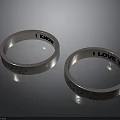 Engraved Couple Rings With I Love You And I Know Messages Shiny Metal
