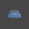 Blue Toyota Sedan With Modern Exterior Design And Black Alloy Wheels