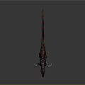 Realistic Velociraptor Dinosaur Model With Black Red Patterned Skin In Running Stance