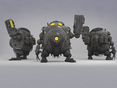 Modern Robots 3d model