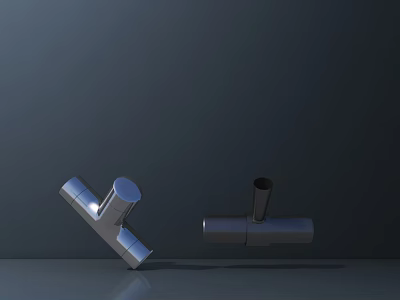 Modern Metal Downlights And Spotlights With Sleek Design For Home 3d model