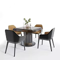 New Chinese Mahjong Table and Chair Dining Table Mahjong Table 3d model