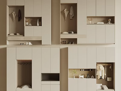 Entrance Shoe Cabinet 3d model
