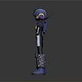 Sci-Fi Style Mecha Warrior Mecha Future Warrior Robot Game Character Mecha Soldier War Machine Transformers Robot Assistant