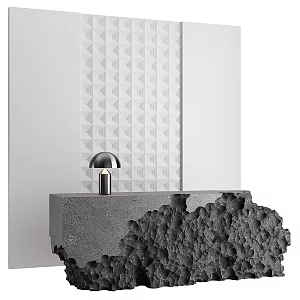 Office reception desk 3d model