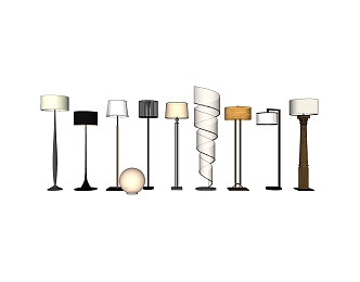 Nordic shaped floor lamp floor lamp 3d model