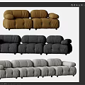 Modern Combination Sofa Multiplayer Sofa Combination Double Sofa 3d model