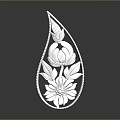 Elegant Silver Brooch With Floral And Leaf Patterns For Clothing Decoration Accessory