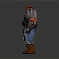 Western Samurai Western Warrior Western Hero Western Warrior Knight Hero Ancient Warrior Paladin 3d model